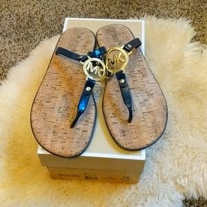 Michael Kors navy sandals size 8 medium